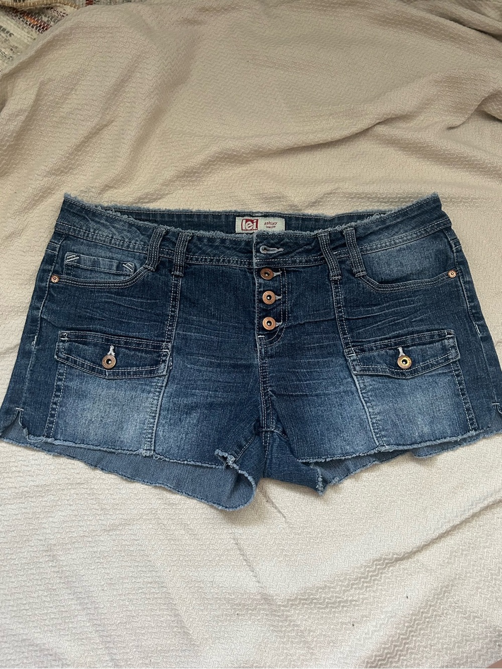 Vintage L.e.i Low Rise Denim Shorts